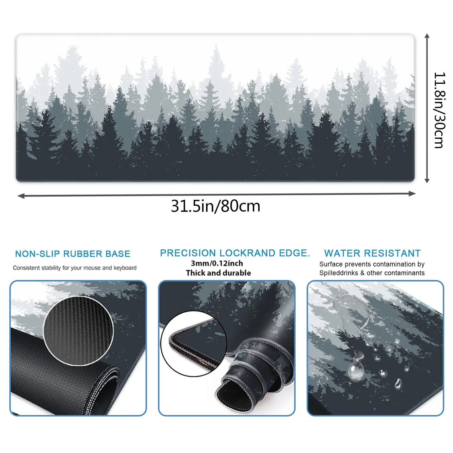 Mouse Desk Pad XXL Keyboard Mouse Carpet Anti-Slip Rubber Gamer Mouse Pad Laptop Mouse Pad Large