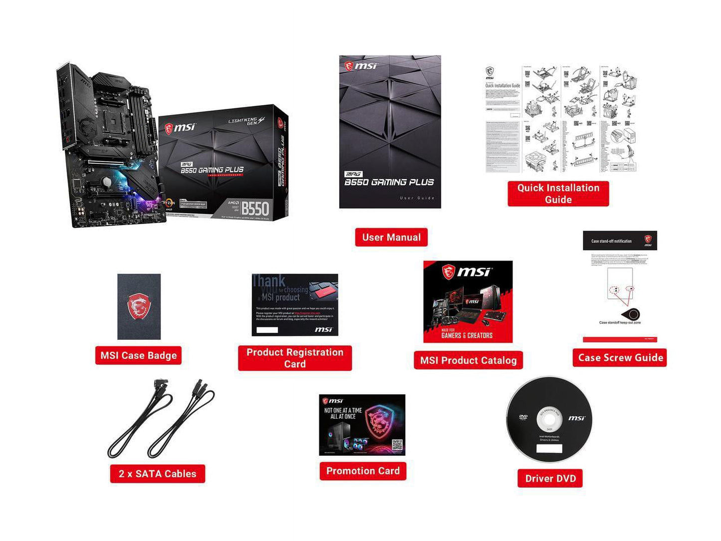 MPG B550 GAMING plus Desktop Motherboard