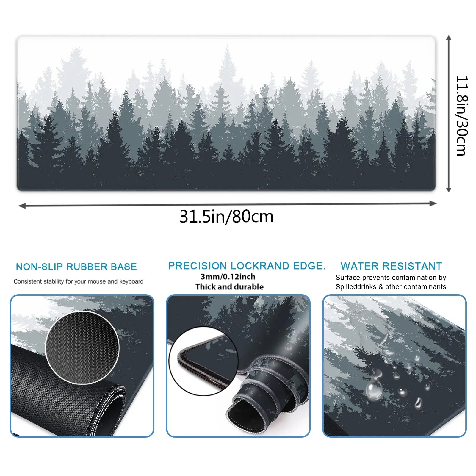 Mouse Desk Pad XXL Keyboard Mouse Carpet Anti-Slip Rubber Gamer Mouse Pad Laptop Mouse Pad Large